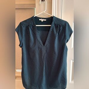 Polka Dot V-Neck Women's Top